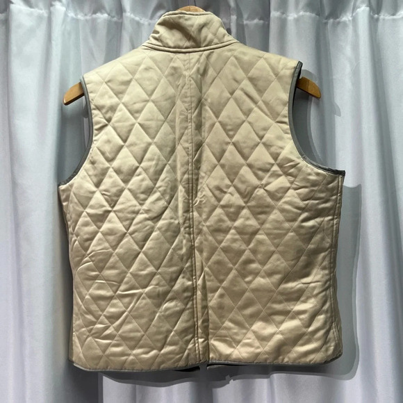 Ralph Lauren Gold & Silver Reversible Quilted Vest with Pockets - size PL - Picture 11 of 16